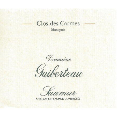 Saumur Blanc Clos des Carmes - Monopole - Guiberteau