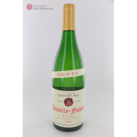 Pouilly Fuissé 2019 Le Clos - Tête de Cru - Domaine Ferret