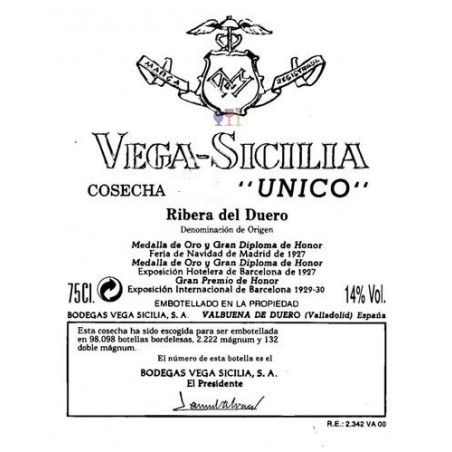 Vega Sicilia Unico