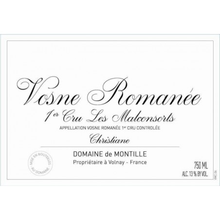 Vosne Romanée 1er cru Aux malconsorts Cuvée Christiane - Domaine de Montille