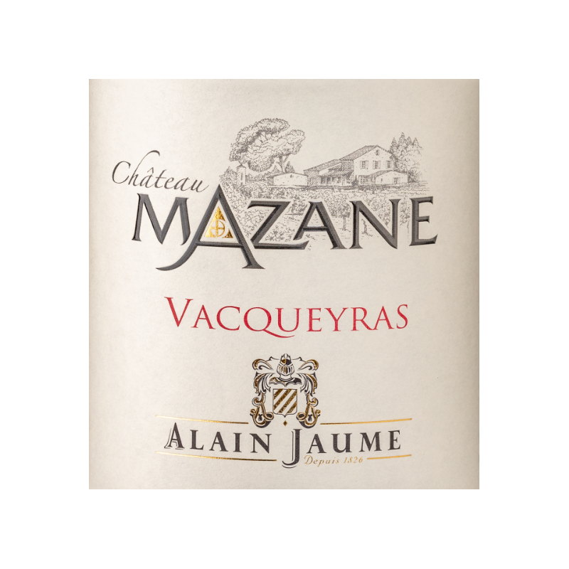 Château Mazane 2019 Vacqueyras Purchase Alain Jaume wines