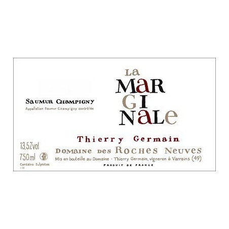 La Marginale 2012 - Domaine des roches neuves