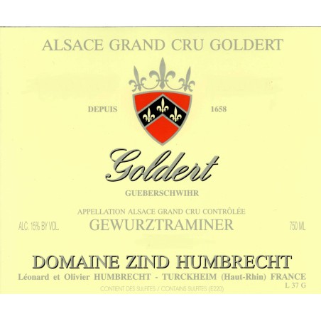 Gewurztraminer Goldert Grand Cru 2012 - Zind-Humbrecht