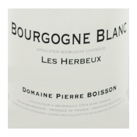 Bourgogne Blanc Les Herbeux Pierre Boisson