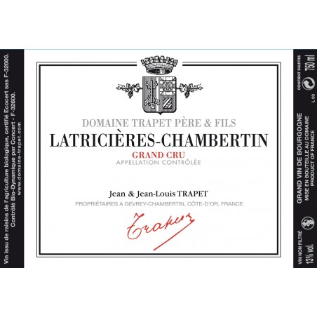Latricières-Chambertin Grand Cru Trapet