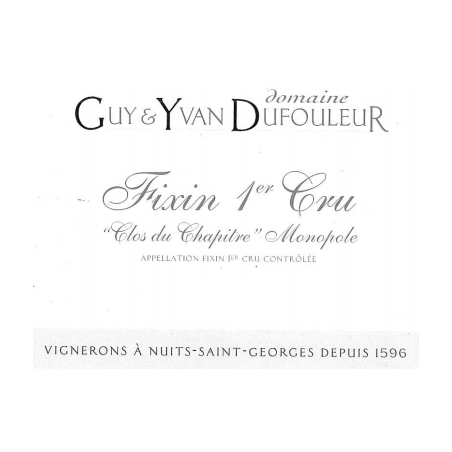 Fixin 1er cru 2004 - Clos du Chapitre