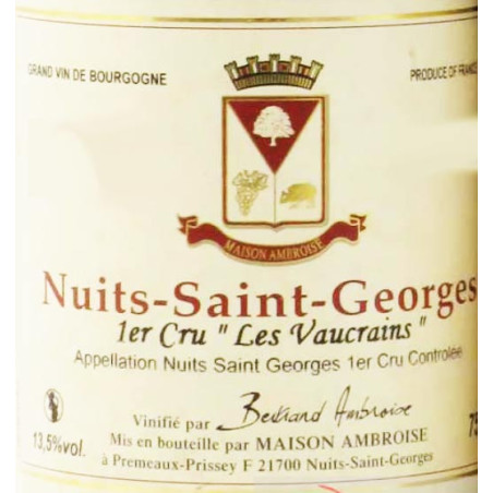 Nuits St Georges 1er cru Les Vaucrains 1993 - Bertrand Ambroise