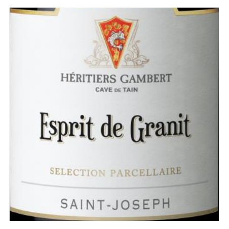 Saint Joseph Rouge Esprit de Granit  Cave de Tain