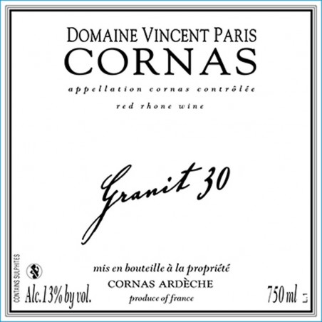 Cornas Granit 30 - Vincent Paris