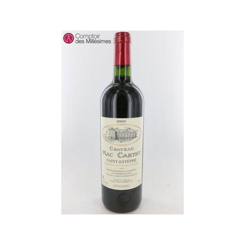 Château Mac Carthy 2005 St Estephe - Cru bourgeois