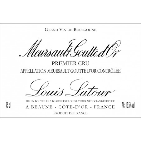 Meursault 1er cru Gouttes d'Or 2012 - Maison Louis Latour