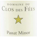 Passat Minor étiquette Domaine du Clos des Fées Passat Minor étiquette Domaine du Clos des Fées