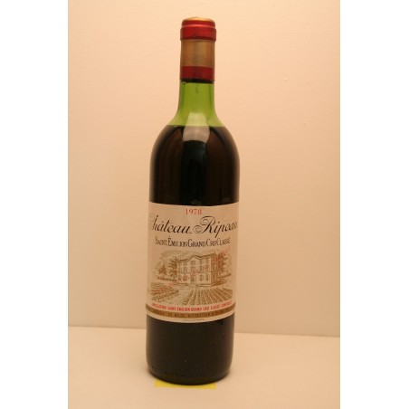 Château Ripeau 1978 Grand cru classé de St Emilion Prix
