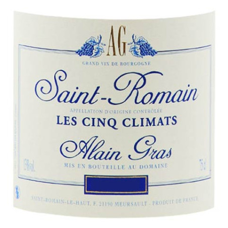 Saint Romain Cinq Climats  Alain Gras