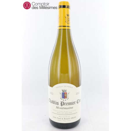 Chablis 1er Cru Montmains 2022 - Jean-Paul et Benoit Droin