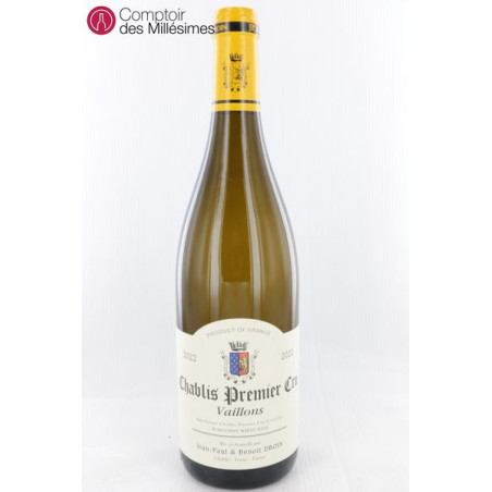 Chablis 1er Cru 2022 Vaillons - Jean-Paul et Benoit Droin