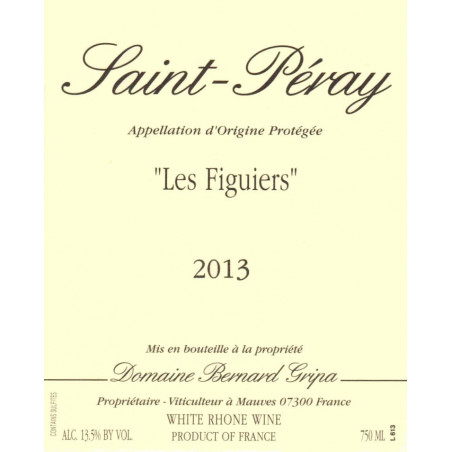 St Peray "Les Figuiers  - Bernard Gripa