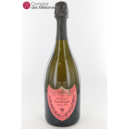 Dom Perignon Collection Andy Warhol 2002 : Étiquette Rose