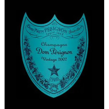 Dom Perignon Collection Andy Warhol 2002 : Étiquette Bleu