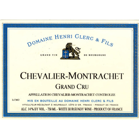 Chevalier Monrachet 1978 - Henri Clerc