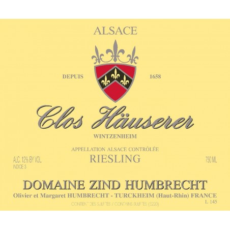 Riesling - Clos Hauserer 2014 - Zind-Humbrecht