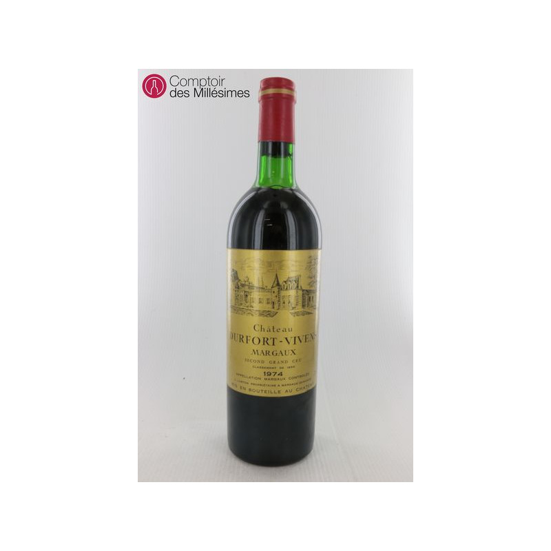 Château Durfort Vivens 1974 Margaux - 2ème Grand Cru Classé Prix
