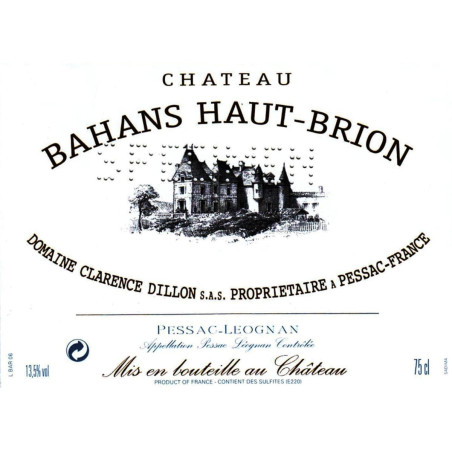 Bahans Haut-Brion 1996