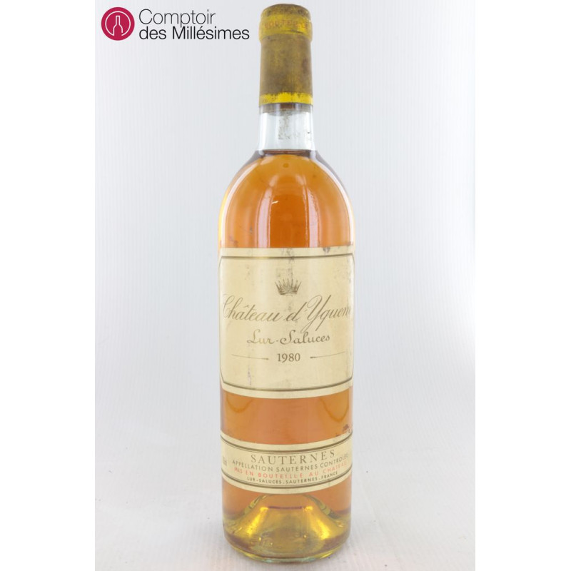 1980 Chateau d'Yquem, Sauternes, Bottle (750ml) – Grand Cru