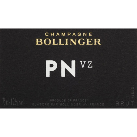 Bollinger PN VZ ETIQUETTE