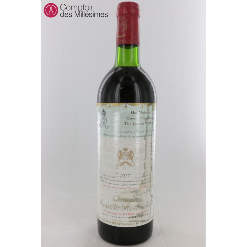 ワイン Chateau Mouton Rothschild 1977 750ml Chateau Mouton Rothschild , Red Wine , 1977 | Vintage Wine