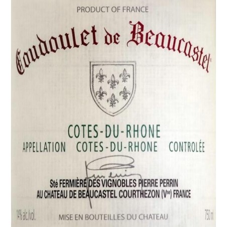 Coudoulet de Beaucastel...