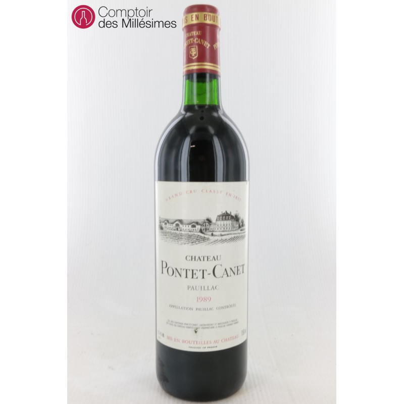 Pontet Château Pontet Canet 1989 Pauillac - Grand Cru Classé - Prix