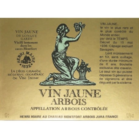 Arbois yellow wine 1989