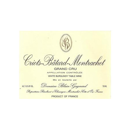 Criots Batard Montrachet...