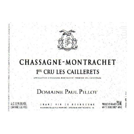 Chassagne Montrachet 1er Cru Les Caillerets - Paul Pillot