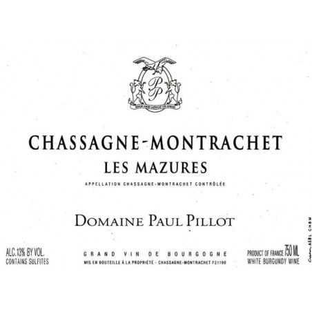 Chassagne Montrachet "Les Mazures" - Paul Pillot