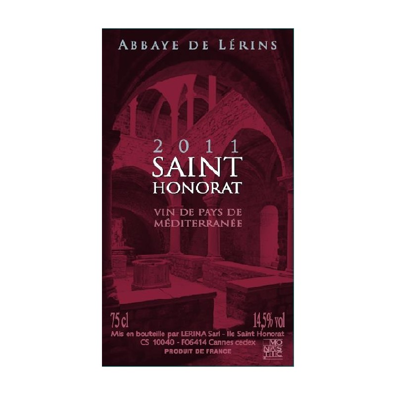 Saint Honorat 2011 - Syrah Saint Honorat 2011 - Syrah
