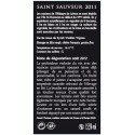Saint Sauveur 2011 - Vintage Syrah Saint Sauveur 2011 - Vintage Syrah