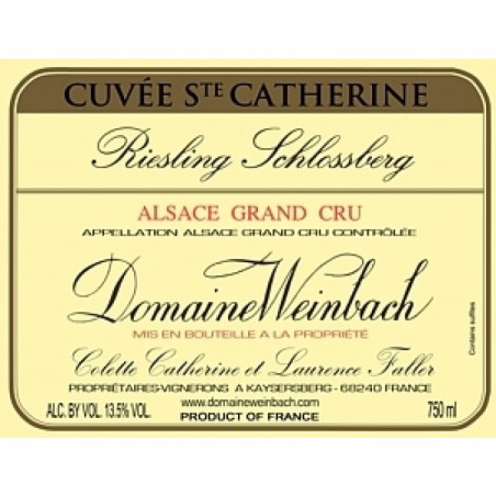 Riesling Schlossberg Cuvée Ste Catherine  - Domaine Weinbach