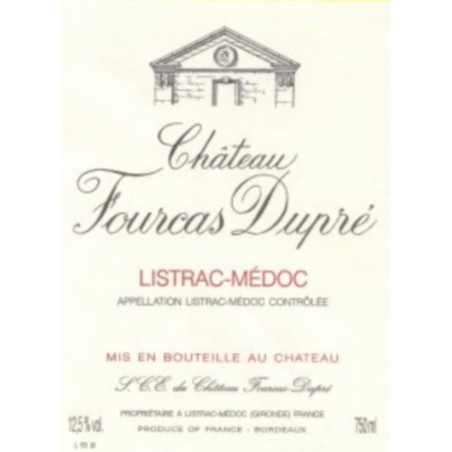 Chateau Fourcas Dupré 1986