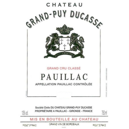 Château Grand Puy Ducasse 2019