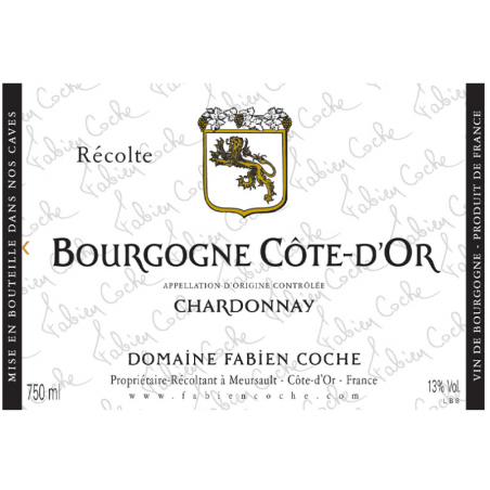 Bourgogne Blanc Chardonnay...