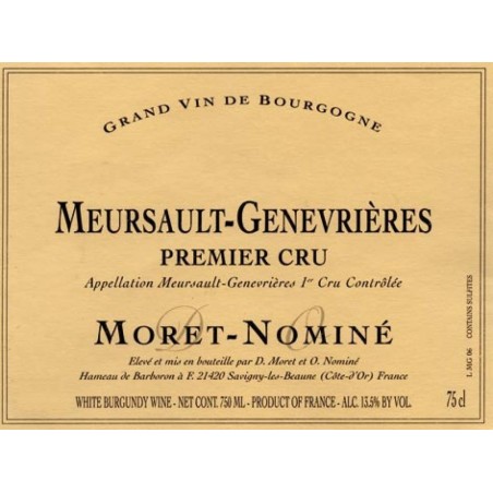 Meursault 1er cru "Genevrières" 2004 - Moret