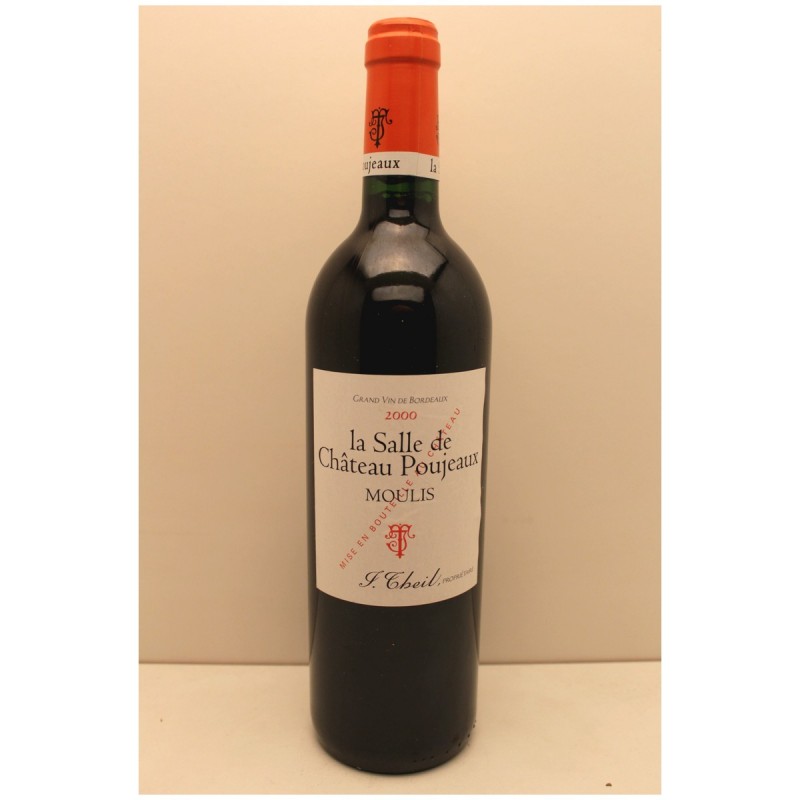 La salle de Château Poujeaux 2000 Second vin du château Poujeaux Prix