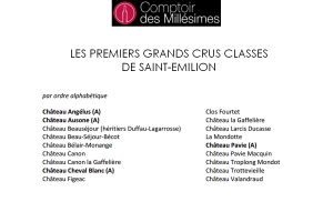1ers grands crus saint emilion
