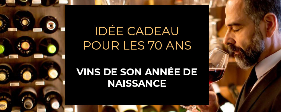 Cadeau vin 70 ans  Coffret Cadeau Vin de 1952