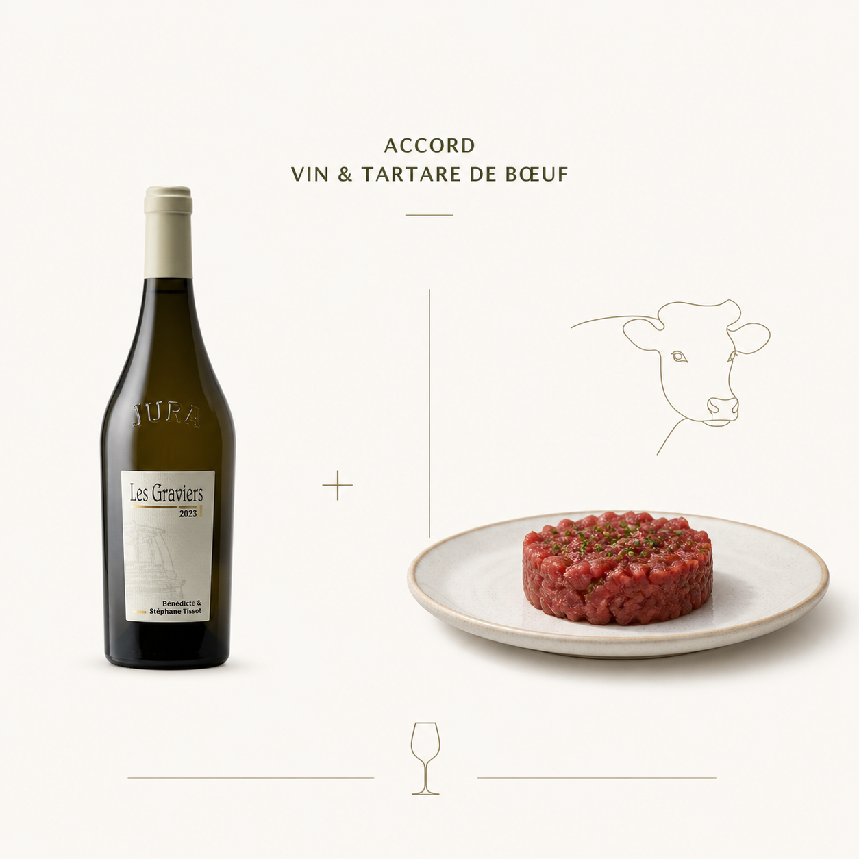accord vin tartare de boeuf